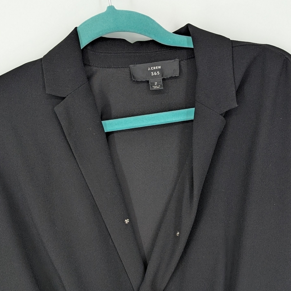 J Crew 365 Womens Black Jumpsuit in Everyday Crepe 2 - Picture 8 of 11